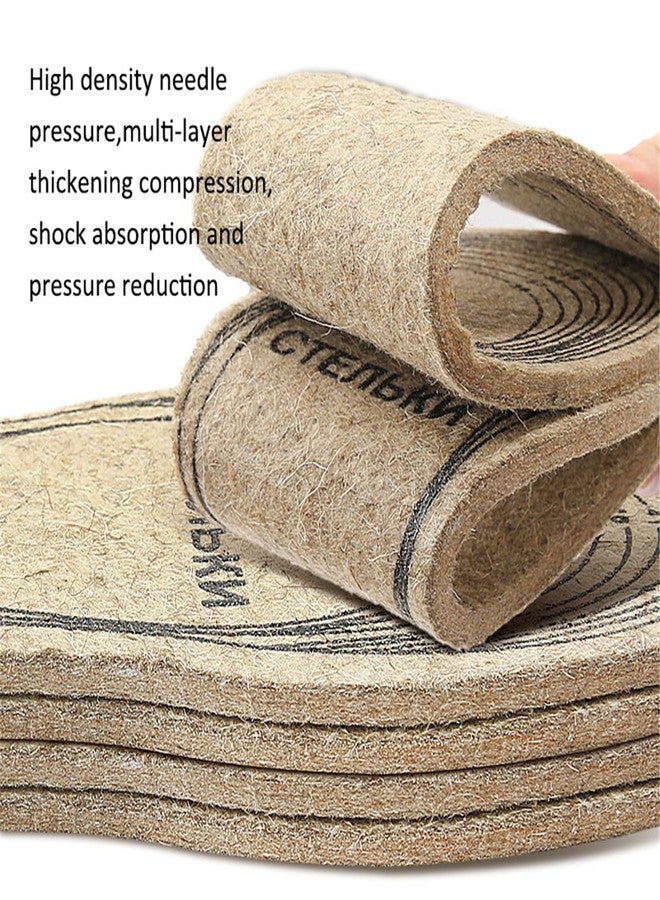 Price Xes Wool Felt Insoles, 3 Pair Soft Felt Warm Shoe Insoles for Boots, 6.5mm Thick, Freely Cut, One Size Fits Most - Image 2